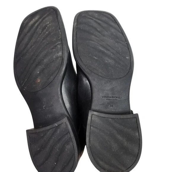 VAGABOND Shoemakers Brittie Shoes Womens 8 38 Black Leather Mary Jane Flats - Picture 7 of 12